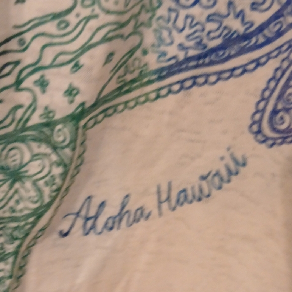 Artistic Blue and White Turtle Swim Coverup - Picture 4 of 6